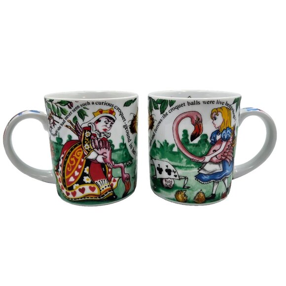 Alice In Wonderland Café By Paul Cardew Porcelain Coffee Tea Mug Cup England - Picture 1 of 16